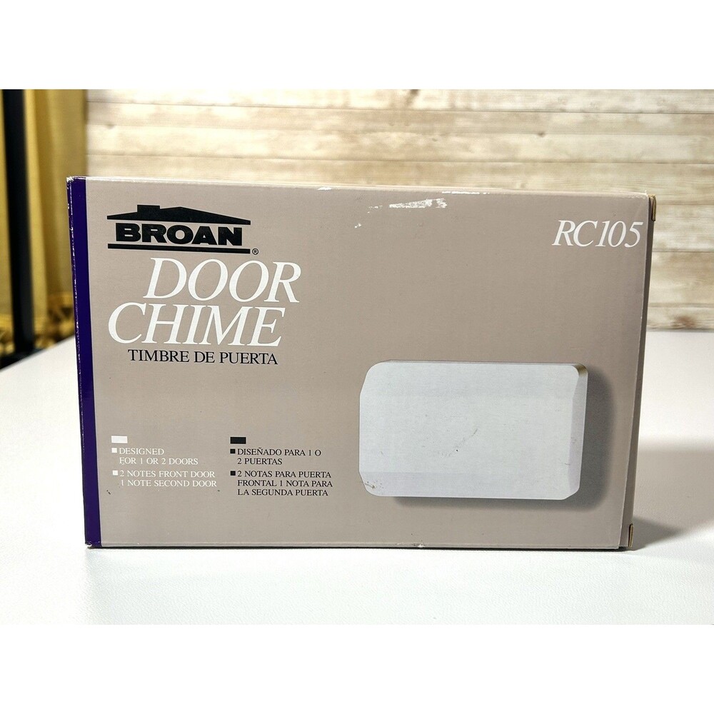 Broan Door Chime 8 1/2” X 5 1/2” Model RC105 New